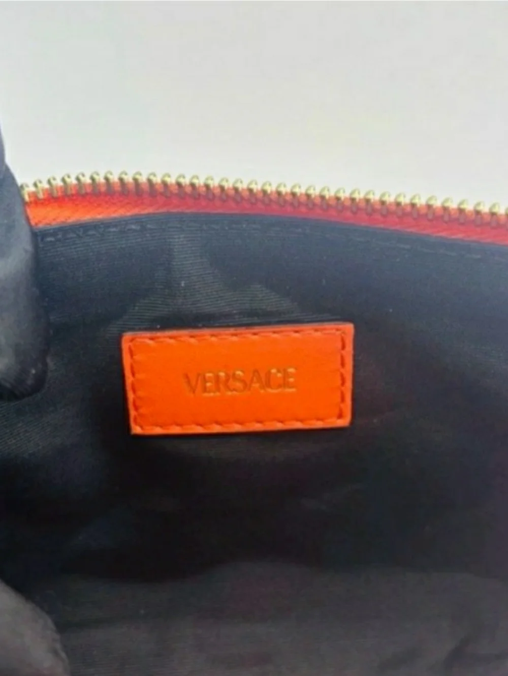 Versace Quilted Leather Shoulder Bag, Gold Medusa & Card Holder (Retail $1375)